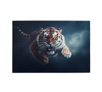 Puzzle da 1000 pezzi Yyhwhjde Leaping Tiger Stampe Puzzle in legno di qualità per adulti e bambini, puzzle divertenti, puzzle antistress