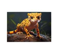 Puzzle da 1000 pezzi Yyhwhjde Leopard Little Gecko Pattern Puzzle in legno di qualità per adulti e bambini, puzzle divertenti, puzzle antistress