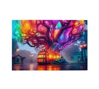 Puzzle da 1000 pezzi Yyhwhjde Magic Tree Cottage Stampe Puzzle in legno di qualità per adulti e bambini, puzzle divertenti, puzzle antistress