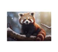 Puzzle da 1000 pezzi Yyhwhjde Red Panda Stampe Puzzle in legno di qualità per adulti e bambini, puzzle divertenti, puzzle antistress