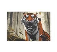 Puzzle da 1000 pezzi Yyhwhjde Serious Tiger Pattern Puzzle in legno di qualità per adulti e bambini, puzzle divertenti, puzzle per alleviare lo stress