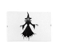 Puzzle da 1000 pezzi Yyhwhjde The Evil Magic Witch Pattern Puzzle in legno di qualità per adulti e bambini, puzzle divertenti, puzzle per alleviare lo stress