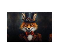 Puzzle da 1000 pezzi Yyhwhjde Un furetto in un cappello a cilindro stampa puzzle educativi in legno intellettuale, puzzle divertenti, gioco antistress