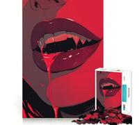 Puzzle da 1000 pezzi "Zanne di Vampiro" - Divertimento per allenare la mente,incastro perfetto,senza spazi vuoti,attività per rafforzare il legame con i propri cari (38x52cm)