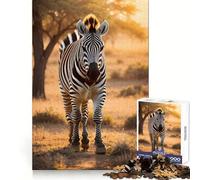 Puzzle da 1000 pezzi "Zebra nella savana" per adulti e ragazzi, ideale per allenare la concentrazione, per un'attività rilassante, con bordi sottili e un'atmosfera natalizia gioiosa (38x26cm)
