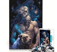 Puzzle da 1000 pezzi "Zeus e i suoi compagni" gioco educativo rilassante e stimolante per la mente ideale come decorazione da scrivania 38x52cm