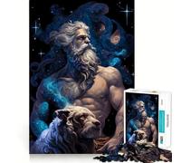 Puzzle da 1000 pezzi "Zeus e i suoi compagni" per adulti,gioco di concentrazione mentale,taglio di precisione,attività creativa per rafforzare i legami affettivi (50x75cm)