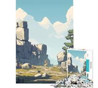 Puzzle da 1000 pietre con paesaggio e percorso difficile e stimolante per analisi e logica gioco educativo adatto a partire dai 14 anni (38x52cm)