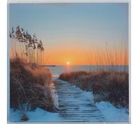 Puzzle da 120 Pezzi per Adulti Alba Vista Mare 45x45cm, puzzle adulti 120 pezzi, DIY puzzles Impossibili Qualità Superiore Multicolore, Puzzles Decorazione Perfetta