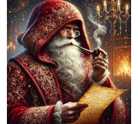 Puzzle da 120 pezzi per Adulti e Bambini, puzzle Impossibili 120 pezzi, Jigsaw puzzles adulti E famiglie, Gioco Impegnativi, Regalo per Amore e Amico(45x45cm,Mago Rosso)