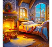 Puzzle da 120 pezzi per Adulti e Bambini, puzzle Impossibili 120 pezzi, Jigsaw puzzles adulti E famiglie, Gioco Impegnativi, Regalo per Amore e Amico(45x45cm,Camera da letto con falò)