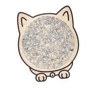 Puzzle da 135 pezzi in legno a forma di gatto, puzzle per gatti in colori Morandi, incorniciato da affascinanti contorni di gatti, puzzle unico in legno a forma di animale, giocattolo pensiero