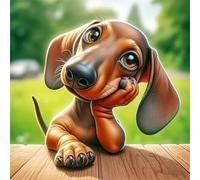 Puzzle da 150 Pezzi per Adulti Cane pensante 65x65cm, puzzle adulti 150 pezzi, DIY puzzles Impossibili Qualità Superiore Multicolore, Puzzles Decorazione Perfetta