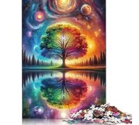Puzzle da 1500 pezzi "Albero dello Spirito" per adulti, regali di Natale, puzzle in legno per adulti e adolescenti, giocattoli per l'intrattenimento della famiglia, 1500 pezzi (85x57 cm)