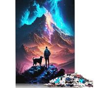 Puzzle da 1500 pezzi "Galaxy Mountain Explorers" per adulti, cartone rettangolare, puzzle difficili per donne e uomini, 1500 pezzi (85x57 cm)