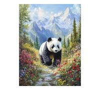 Puzzle da 1500 Pezzi per Adulti, 87x57cm puzzle adulti 1500 pezzi, Puzzles Difficili Rompicapo, Sfida Impossibile Divertente Per Famiglie, Idea Regalo Uomo e Donna, Tema:Panda Animale
