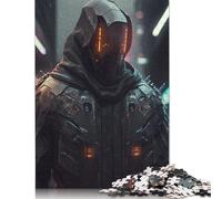 Puzzle da 1500 pezzi per adulti, robot di sicurezza cyberpunk, giocattoli di decompressione, rompicapo per donne e uomini, 1500 pezzi (85x57 cm)