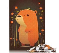 Puzzle da 1500 pezzi raffigurante un simpatico animale, il Capibara, per adulti, che si incastrano perfettamente, puzzle per la mente, per donne e uomini, 1500 pezzi (85x57 cm)