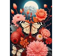 Puzzle da 200 Pezzi per Adulti, 35x25cm puzzle adulti 200 pezzi, Puzzles Difficili Rompicapo, Sfida Impossibile Divertente Per Famiglie, Idea Regalo Uomo e Donna, Tema:Farfalla della Luna