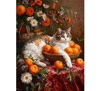 Puzzle da 200 Pezzi per Adulti, 35x25cm puzzle adulti 200 pezzi, Puzzles Difficili Rompicapo, Sfida Impossibile Divertente Per Famiglie, Idea Regalo Uomo e Donna, Tema:Gatto della frutta