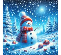 Puzzle da 200 pezzi per Adulti e Bambini, puzzle Impossibili 200 pezzi, Jigsaw puzzles adulti E famiglie, Gioco Impegnativi, Regalo per Amore e Amico(28x28cm,Pupazzo di neve ramo)