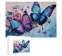 Puzzle da 2000 Pcs, Puzzle In Legno per adulti Pittura farfalla Mani Sul Gioco, Puzzles Portatile Tappetino 100 x 70 cm, Idea Regalo per Lei o Lui, Decorazione Della Famiglia k-290