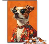 Puzzle da 2000 pezzi a forma di cane alla moda, regalo per adulti, giocattolo educativo antistress, ideale come regalo per tutta la famiglia (70x100cm)