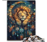 Puzzle da 2000 pezzi a forma di leone acchiappasogni per adulti e ragazzi, perfetto per le serate di gioco, giocattolo colorato da regalare a casa (70x100cm)