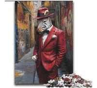 Puzzle da 2000 pezzi a forma di zebra per adolescenti, giocattoli avvincenti per la decorazione della casa (70x100cm)