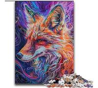 Puzzle da 2000 pezzi Art Colourful Fox per adulti e adolescenti, antistress, per ammazzare il tempo durante le vacanze, per migliorare l'amore tra coppie (70x100cm)