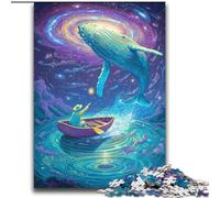 Puzzle da 2000 pezzi "Balene nello spazio" per adolescenti, per età 14+, gioco, decorazione da parete, regali unici per compleanno e Natale (70x100cm)