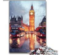 Puzzle da 2000 pezzi Big Ben, Londra per adulti e adolescenti, antistress, per ammazzare il tempo durante le vacanze, per migliorare l'amore tra coppie (70x100cm)