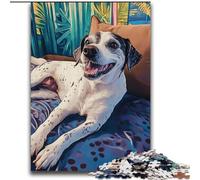 Puzzle da 2000 pezzi "Cane sul divano" per adulti e adolescenti, per età 14+, gioco, decorazione da parete, regali unici per compleanno e Natale (70x100cm)