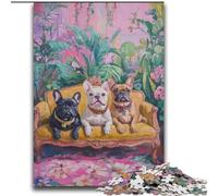 Puzzle da 2000 pezzi "Cane sul divano" per adulti e ragazzi, collezione di giocattoli e giochi intellettuali, belle arti (70x100cm)