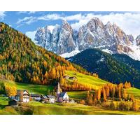 Castorland - Puzzle Chiesa di Santa Maddalena, Dolomiti - 2000 Pezzi