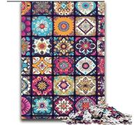 Puzzle da 2000 pezzi con collage di fiori mandala per adolescenti, adatto a persone dai 14 anni in su, idee regalo per la decorazione della casa (70x100cm)