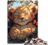 Puzzle da 2000 pezzi con cucciolo di leone addormentato per adulti e adolescenti, aiuta il cervello a esercitare i giocattoli avvincenti per coltivare la pazienza, ottimo regalo (70x100cm)