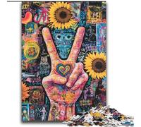 Puzzle da 2000 pezzi con gesto di saluto del girasole, regalo per adulti, antistress, per ammazzare il tempo in casa, per migliorare l'amore tra coppie (70x100cm)