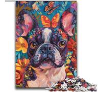 Puzzle da 2000 pezzi con graffiti di bulldog francese per adulti e adolescenti, gioco stimolante, ideale come regalo per tutta la famiglia (70x100cm)