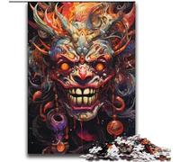 Puzzle da 2000 pezzi con maschere di demoni per adulti e ragazzi, gioco stimolante e interazione tra genitori e figli in famiglia (70x100cm)