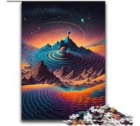Puzzle da 2000 pezzi con nuvole blu scuro e rosse per adolescenti, attività divertenti per la famiglia a casa, regalo di compleanno, regali da viaggio (70x100cm)