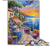 Puzzle da 2000 pezzi con paesaggi urbani mediterranei per adulti e ragazzi, giochi divertenti Ogni pezzo è unico Gioco stimolante e divertente per tutta la famiglia (70x100cm)