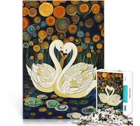 Puzzle da 2000 pezzi con taglio di precisione Amore del cigno Fatto di cartone per età 14+ Allena il tuo cervello e le tue mani Regali di gioco di Natale misurare：70x100cm