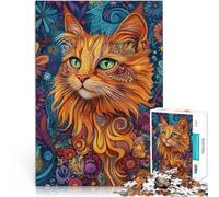 Puzzle da 2000 pezzi con taglio di precisione Incantevole mondo dei gatti Fatto di cartone per età 14+ Per il divertimento in famiglia Regalo di compleanno, regali, arte murale misurare:70x100cm