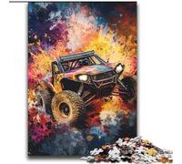 Puzzle da 2000 pezzi con veicoli fuoristrada, arte interessante, riduzione dello stress, lista dei desideri con Babbo Natale per età 14 (70x100cm)