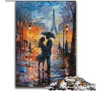 Puzzle da 2000 pezzi "Coppia sotto la Torre Eiffel", gioco stimolante e gioco per famiglie, ideale come regalo per tutta la famiglia, 70x100cm