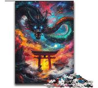 Puzzle da 2000 pezzi del drago del cancello Torii, per età 14+, decorazione da parete, compleanno e Natale (70x100cm)