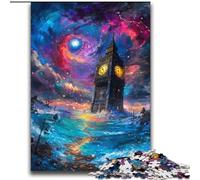 Puzzle da 2000 pezzi del misterioso Big Ben di Londra per adulti e ragazzi, per ammazzare il tempo durante le vacanze Ogni pezzo è unico Gioco stimolante e divertente per tutta la famiglia (70x100cm)