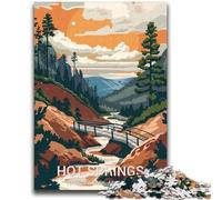 Puzzle da 2000 pezzi del Parco Nazionale di Hot Springs per adolescenti e adulti, sfida difficile antistress per la decorazione della casa per 14+ 2000 pezzi (70x100cm)