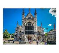 Puzzle da 2000 pezzi della Cattedrale di Winchester Inghilterra UK, opera d'arte del gioco e souvenir turistico